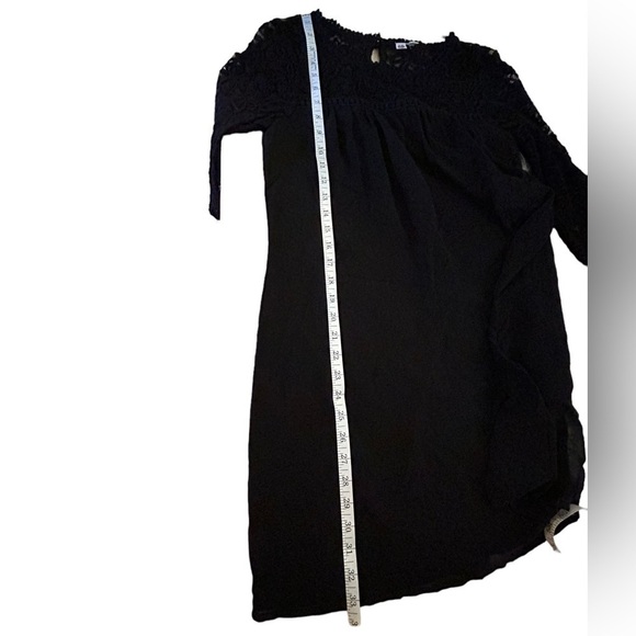 AUW Black Floral Embroidered Dress  • NWT • Size: Small - Picture 9 of 12